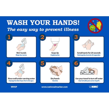 NMC Wash Your Hands, WH5P WH5P